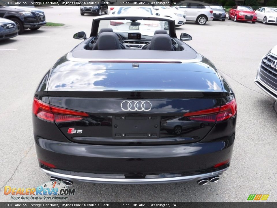 2018 Audi S5 Prestige Cabriolet Mythos Black Metallic / Black Photo #21