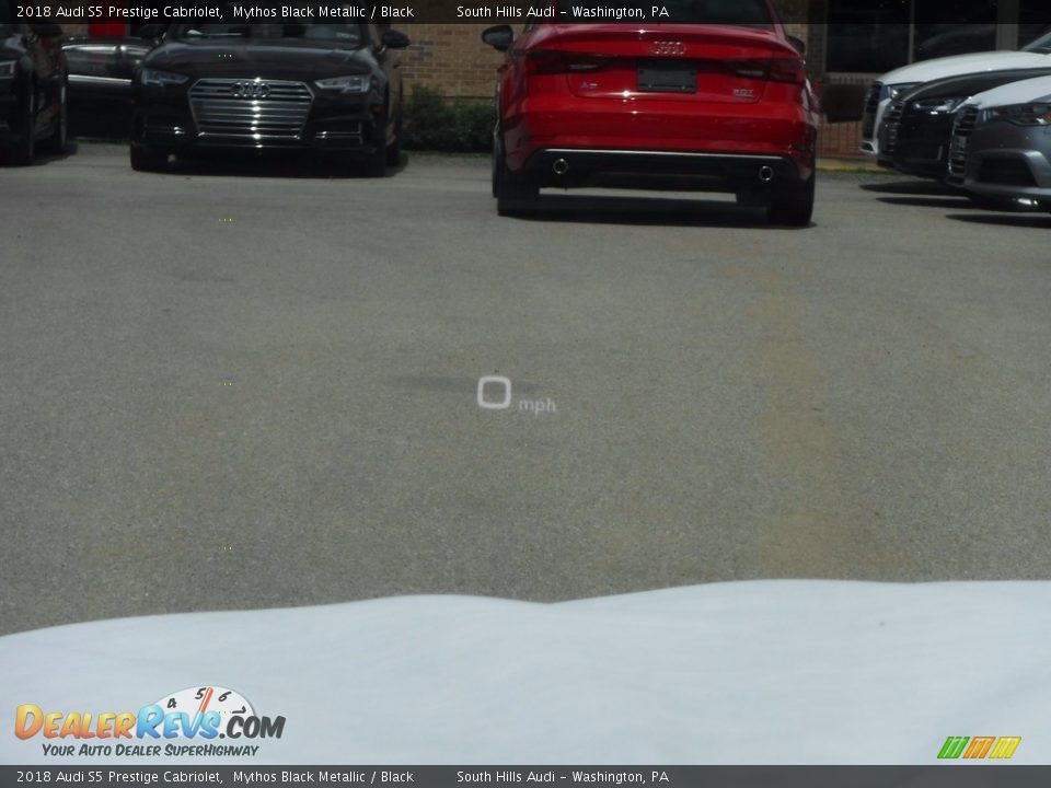 2018 Audi S5 Prestige Cabriolet Mythos Black Metallic / Black Photo #24