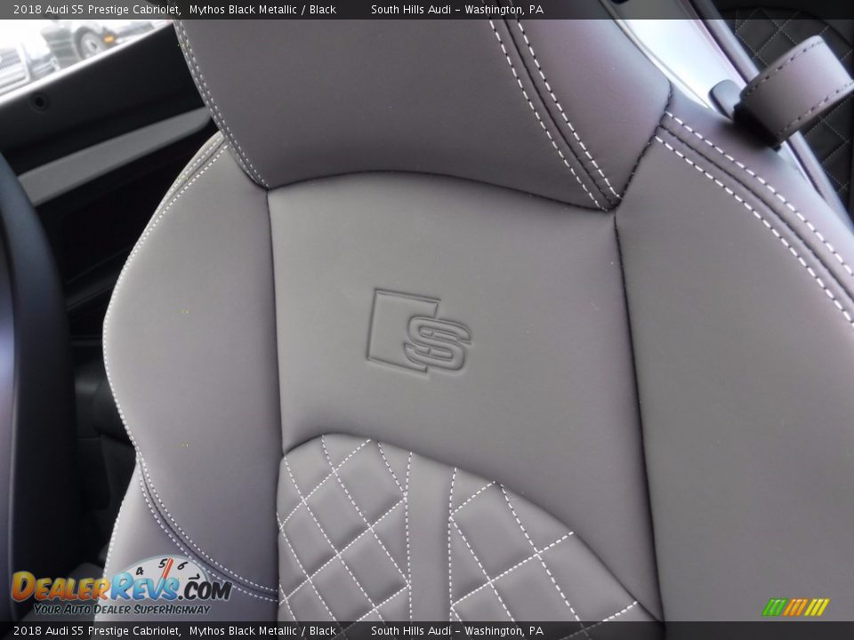 2018 Audi S5 Prestige Cabriolet Mythos Black Metallic / Black Photo #27