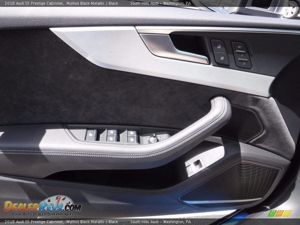 2018 Audi S5 Prestige Cabriolet Mythos Black Metallic / Black Photo #28