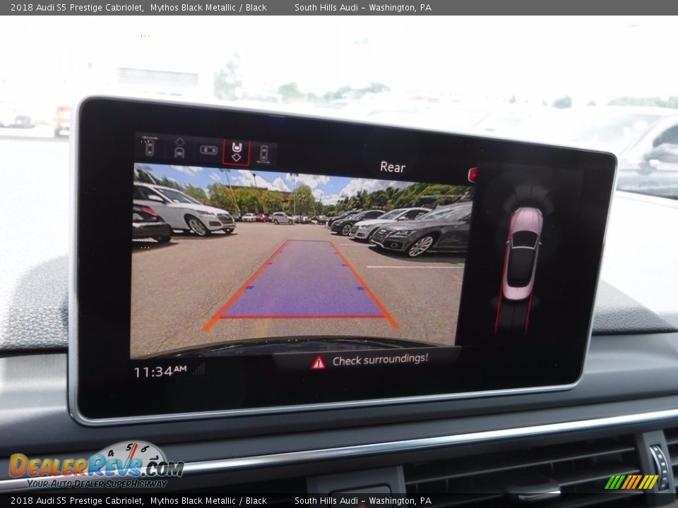 2018 Audi S5 Prestige Cabriolet Mythos Black Metallic / Black Photo #32