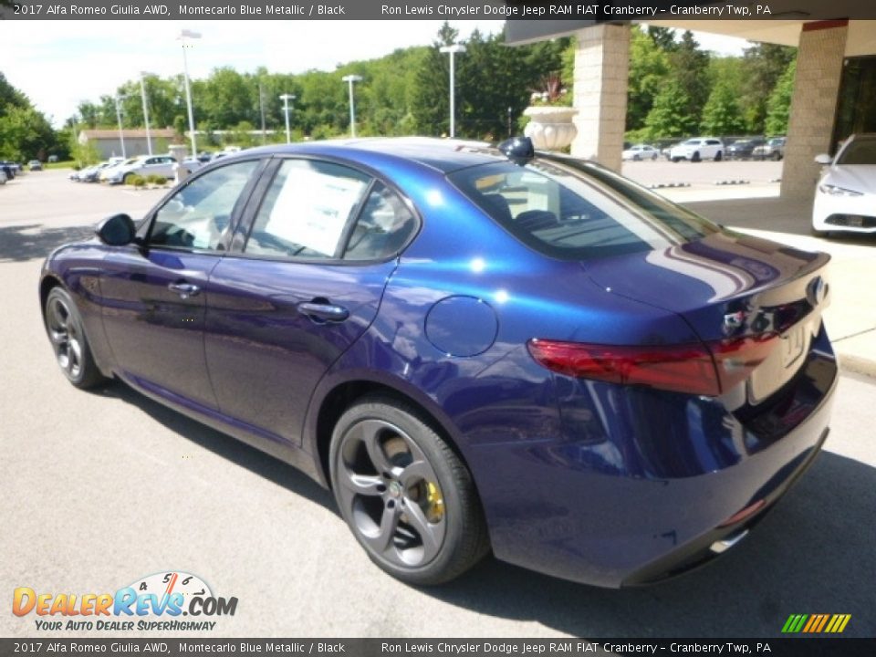 2017 Alfa Romeo Giulia AWD Montecarlo Blue Metallic / Black Photo #4