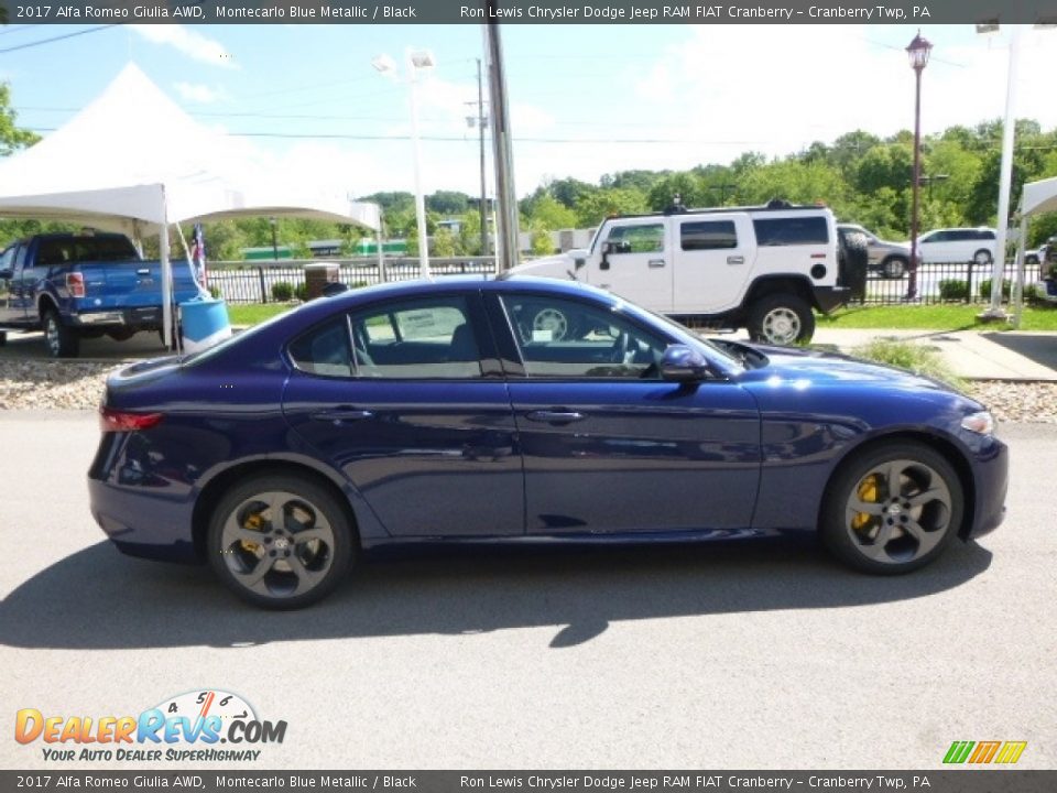 2017 Alfa Romeo Giulia AWD Montecarlo Blue Metallic / Black Photo #9