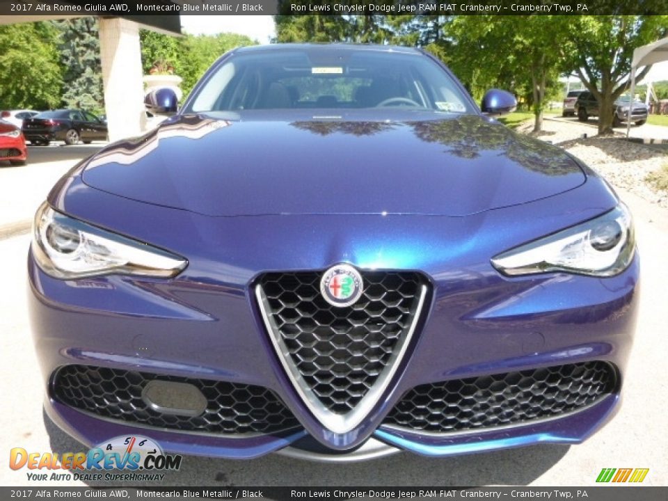 2017 Alfa Romeo Giulia AWD Montecarlo Blue Metallic / Black Photo #12