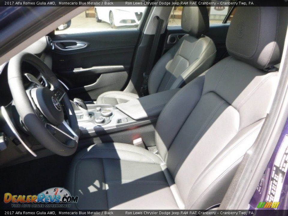 2017 Alfa Romeo Giulia AWD Montecarlo Blue Metallic / Black Photo #21