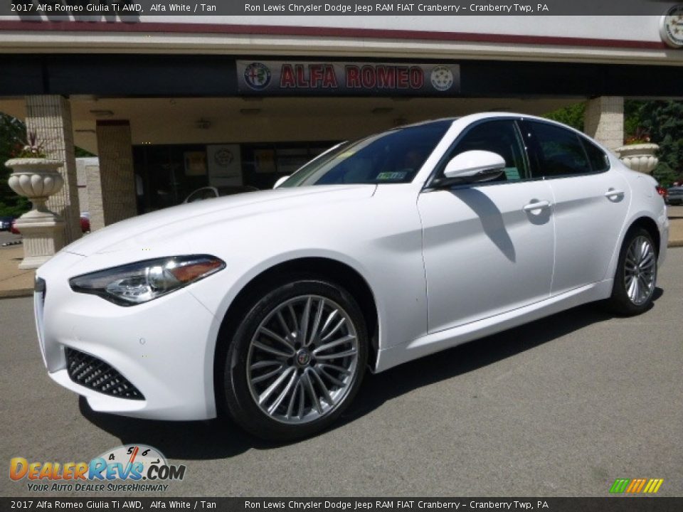 2017 Alfa Romeo Giulia Ti AWD Alfa White / Tan Photo #2