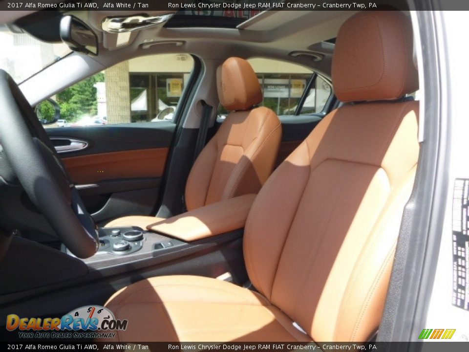 2017 Alfa Romeo Giulia Ti AWD Alfa White / Tan Photo #21