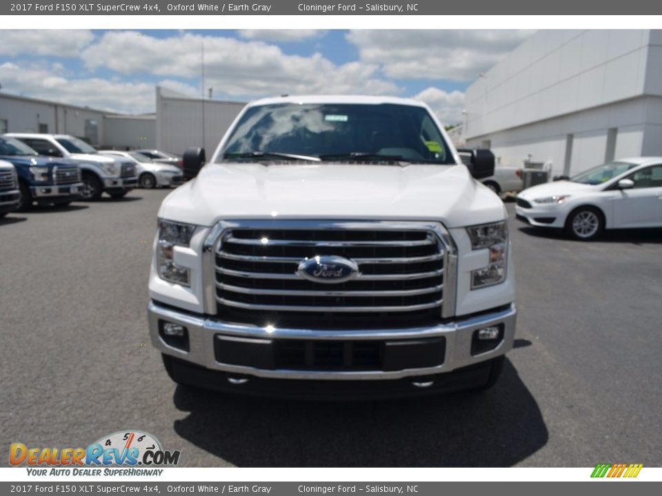 2017 Ford F150 XLT SuperCrew 4x4 Oxford White / Earth Gray Photo #4