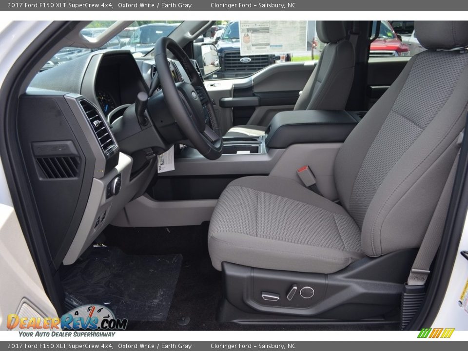 2017 Ford F150 XLT SuperCrew 4x4 Oxford White / Earth Gray Photo #8