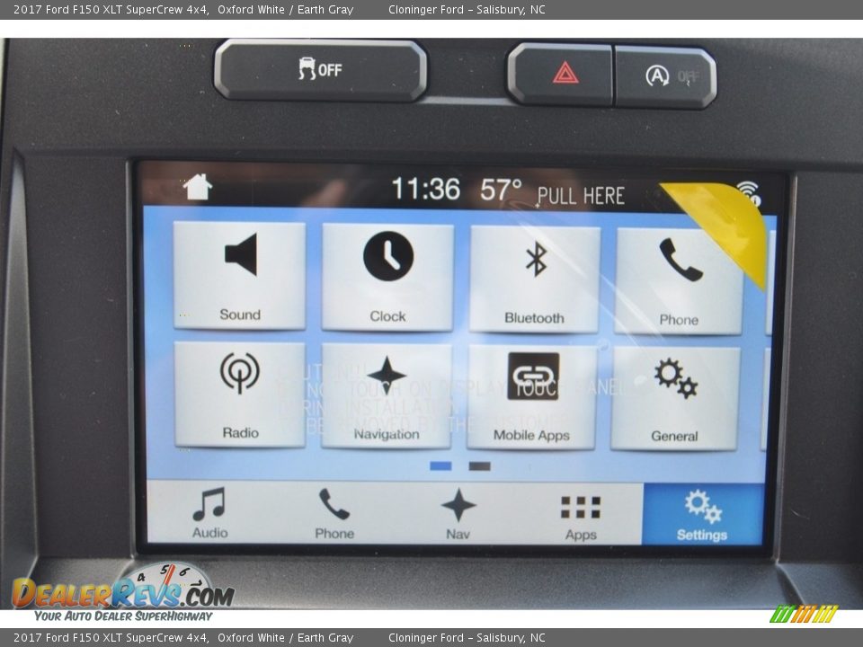 2017 Ford F150 XLT SuperCrew 4x4 Oxford White / Earth Gray Photo #12