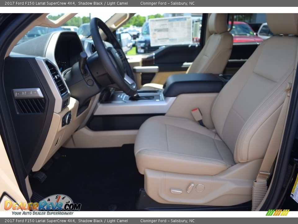 2017 Ford F150 Lariat SuperCrew 4X4 Shadow Black / Light Camel Photo #8