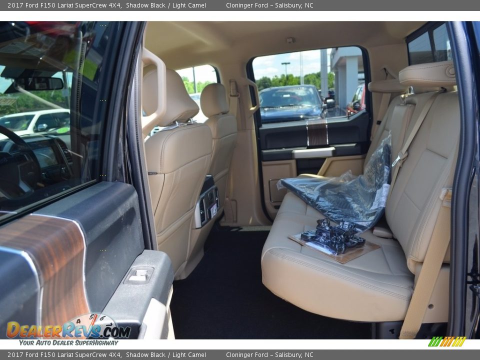 2017 Ford F150 Lariat SuperCrew 4X4 Shadow Black / Light Camel Photo #10