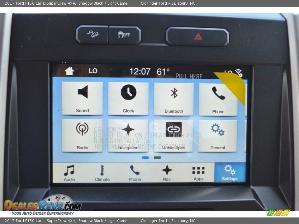 2017 Ford F150 Lariat SuperCrew 4X4 Shadow Black / Light Camel Photo #12
