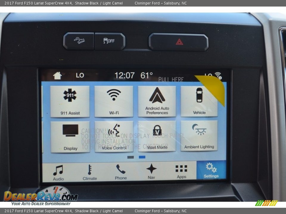2017 Ford F150 Lariat SuperCrew 4X4 Shadow Black / Light Camel Photo #13