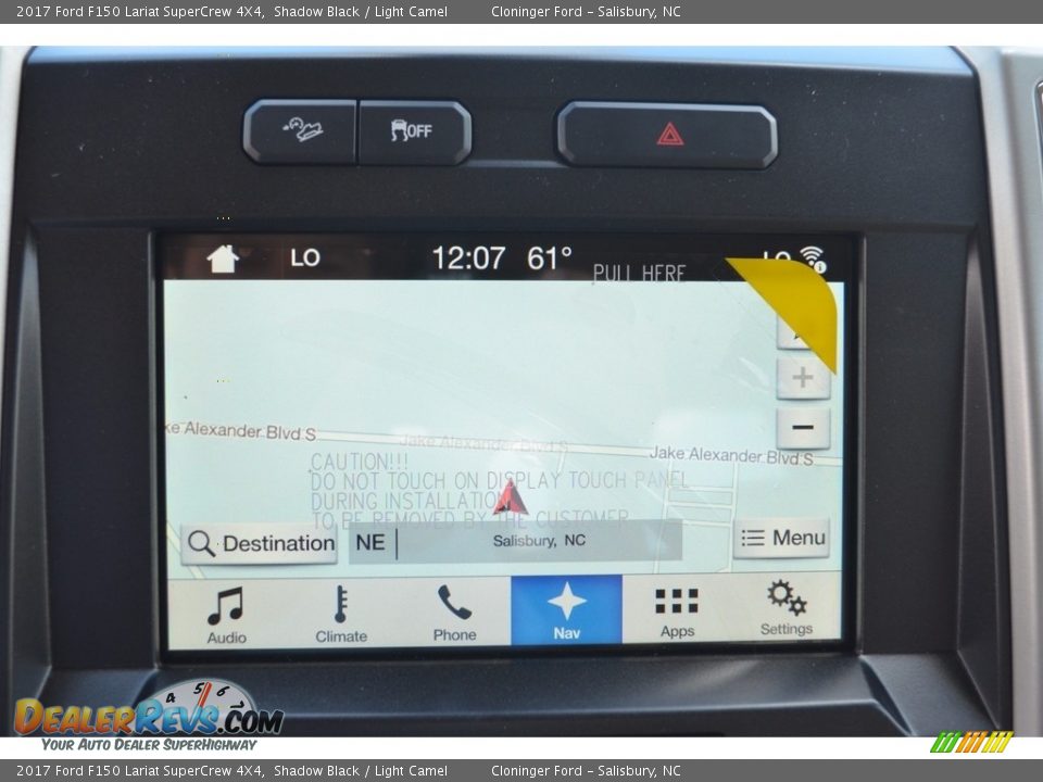 2017 Ford F150 Lariat SuperCrew 4X4 Shadow Black / Light Camel Photo #14