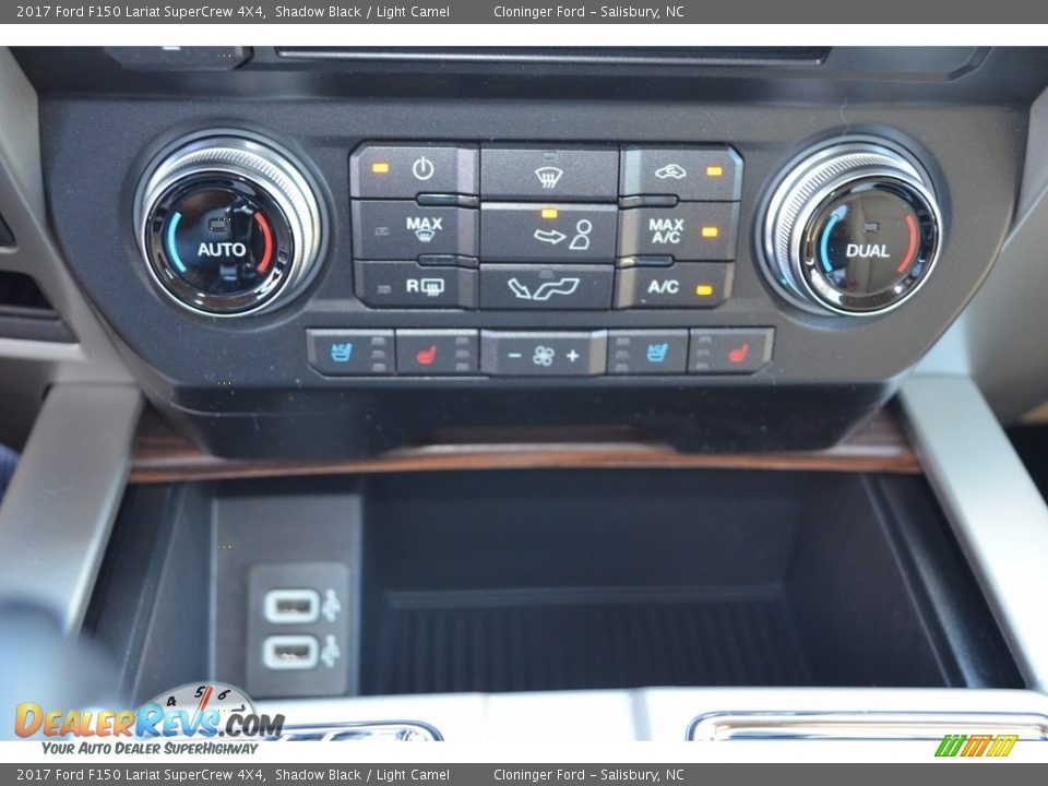 2017 Ford F150 Lariat SuperCrew 4X4 Shadow Black / Light Camel Photo #16