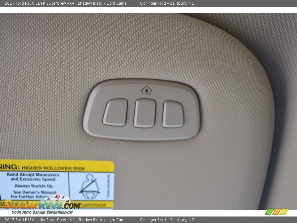 2017 Ford F150 Lariat SuperCrew 4X4 Shadow Black / Light Camel Photo #21