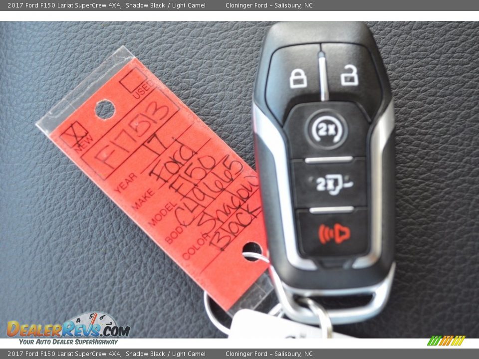 2017 Ford F150 Lariat SuperCrew 4X4 Shadow Black / Light Camel Photo #25