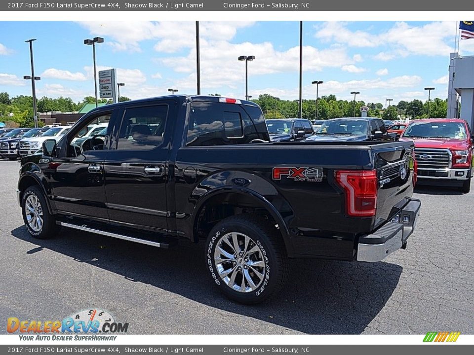 2017 Ford F150 Lariat SuperCrew 4X4 Shadow Black / Light Camel Photo #26
