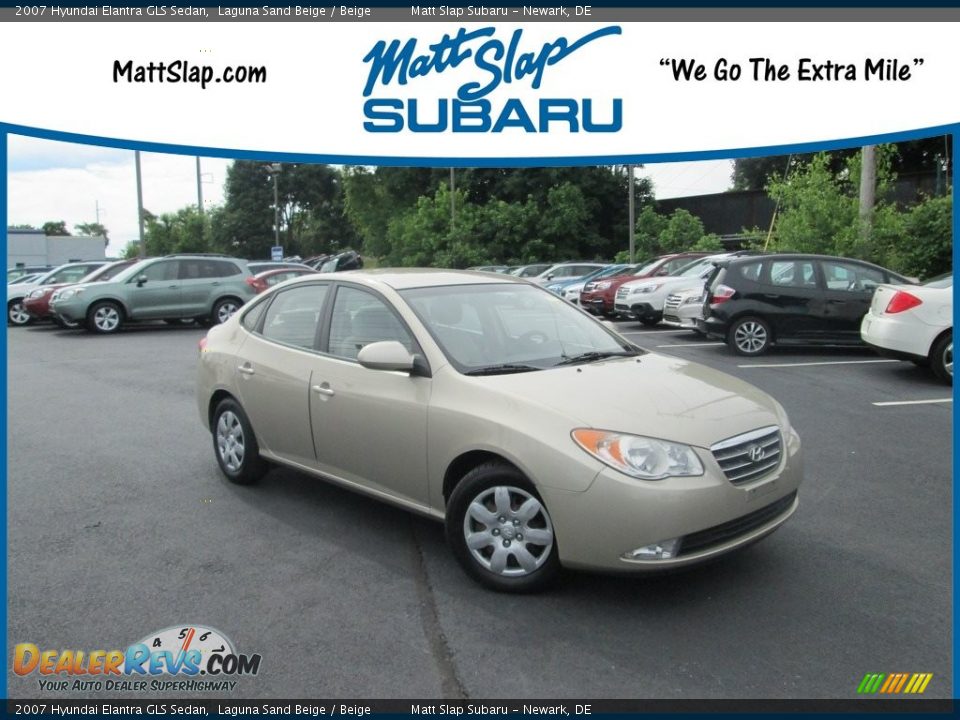 2007 Hyundai Elantra GLS Sedan Laguna Sand Beige / Beige Photo #1
