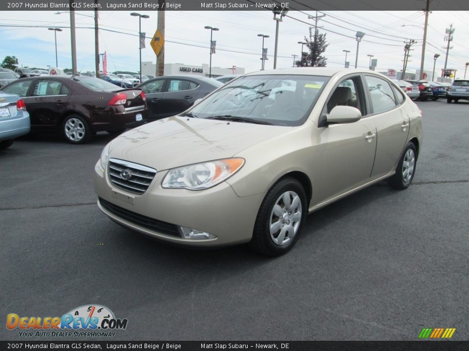 2007 Hyundai Elantra GLS Sedan Laguna Sand Beige / Beige Photo #2