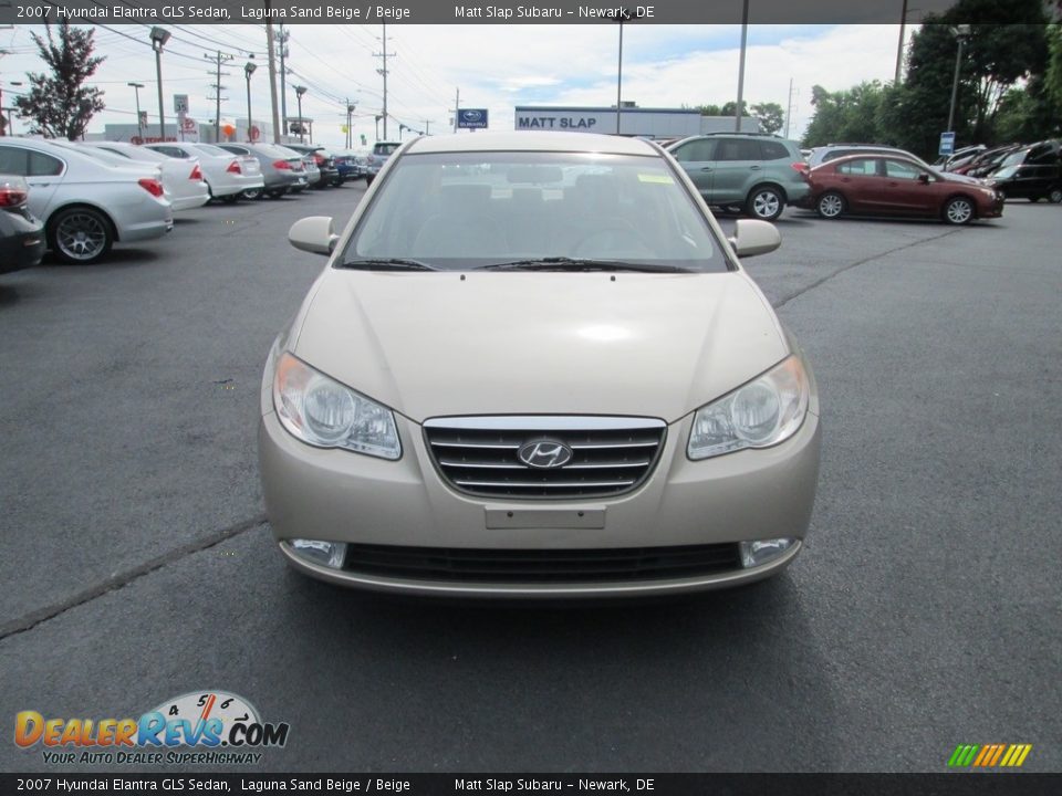 2007 Hyundai Elantra GLS Sedan Laguna Sand Beige / Beige Photo #3