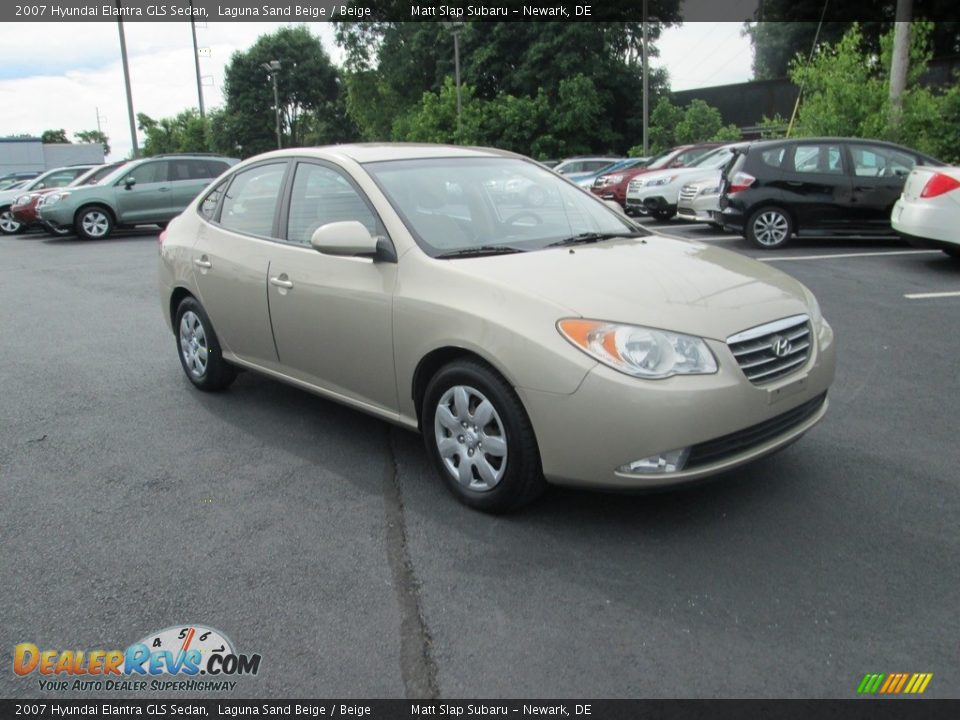2007 Hyundai Elantra GLS Sedan Laguna Sand Beige / Beige Photo #4