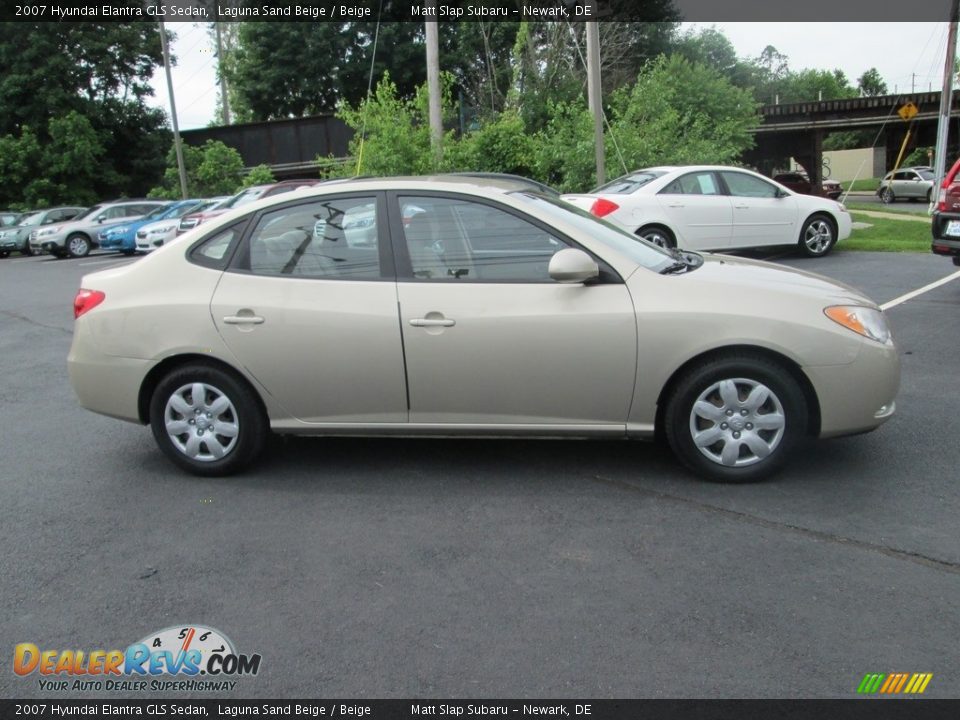 2007 Hyundai Elantra GLS Sedan Laguna Sand Beige / Beige Photo #5