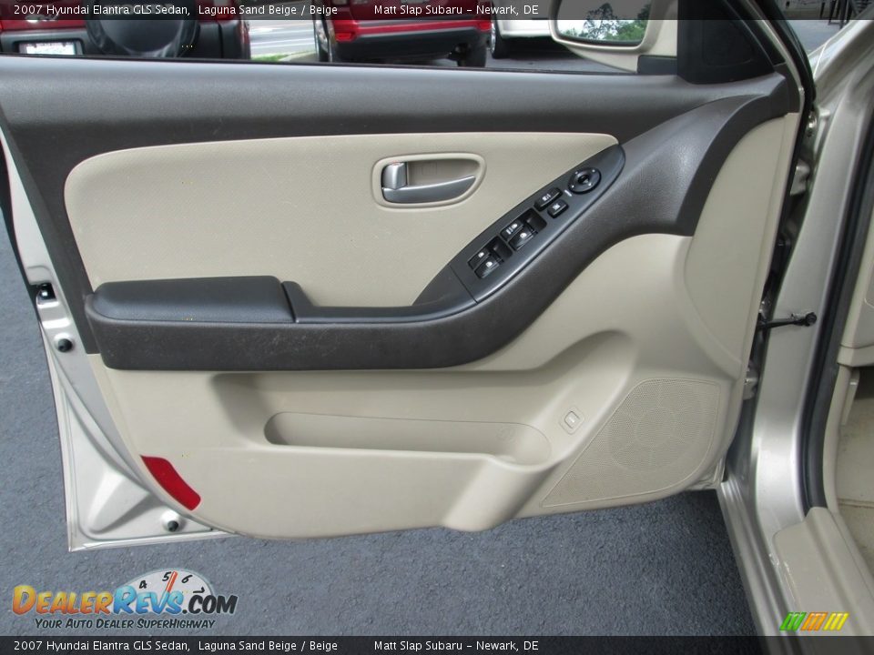 2007 Hyundai Elantra GLS Sedan Laguna Sand Beige / Beige Photo #13