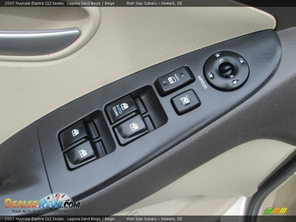 2007 Hyundai Elantra GLS Sedan Laguna Sand Beige / Beige Photo #14