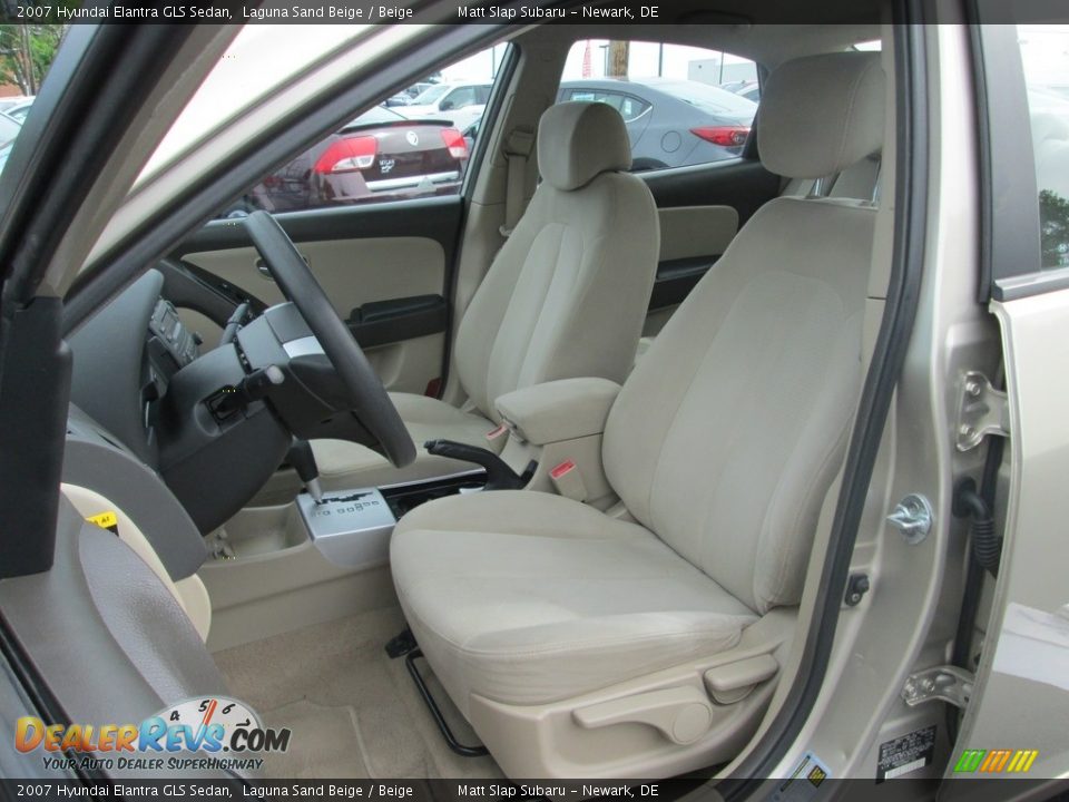 2007 Hyundai Elantra GLS Sedan Laguna Sand Beige / Beige Photo #15