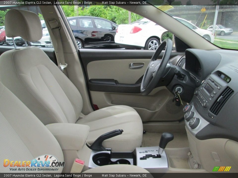 2007 Hyundai Elantra GLS Sedan Laguna Sand Beige / Beige Photo #16