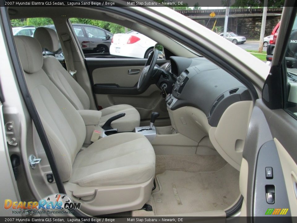 2007 Hyundai Elantra GLS Sedan Laguna Sand Beige / Beige Photo #17