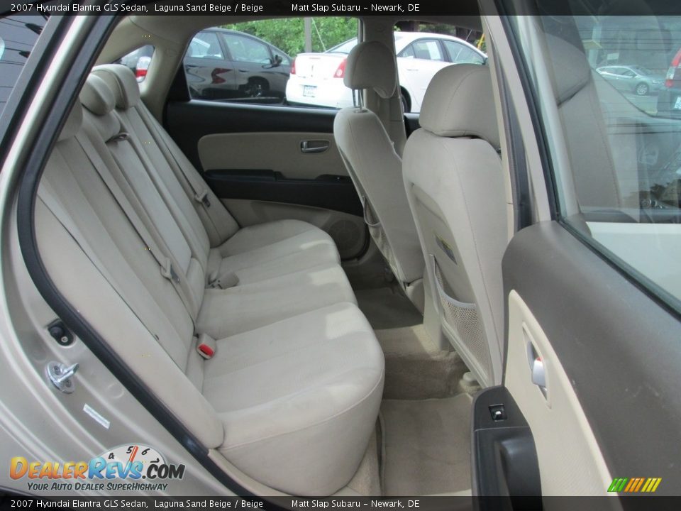 2007 Hyundai Elantra GLS Sedan Laguna Sand Beige / Beige Photo #18