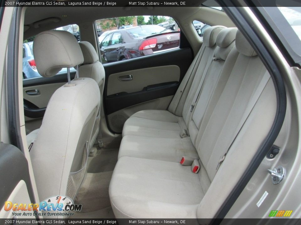 2007 Hyundai Elantra GLS Sedan Laguna Sand Beige / Beige Photo #20