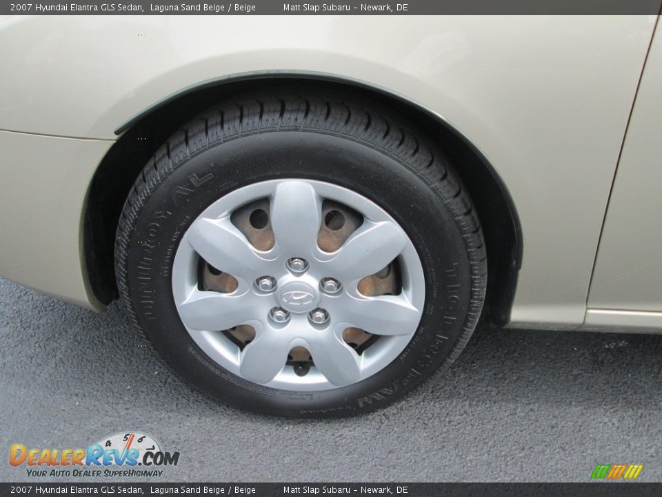 2007 Hyundai Elantra GLS Sedan Laguna Sand Beige / Beige Photo #21