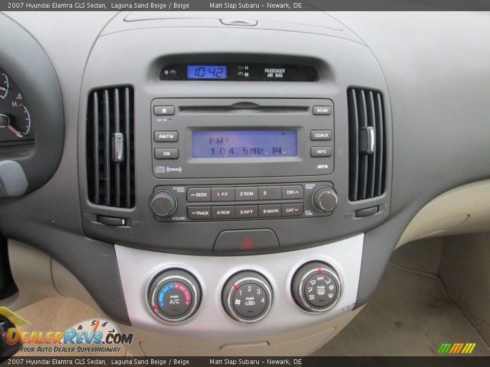 2007 Hyundai Elantra GLS Sedan Laguna Sand Beige / Beige Photo #24