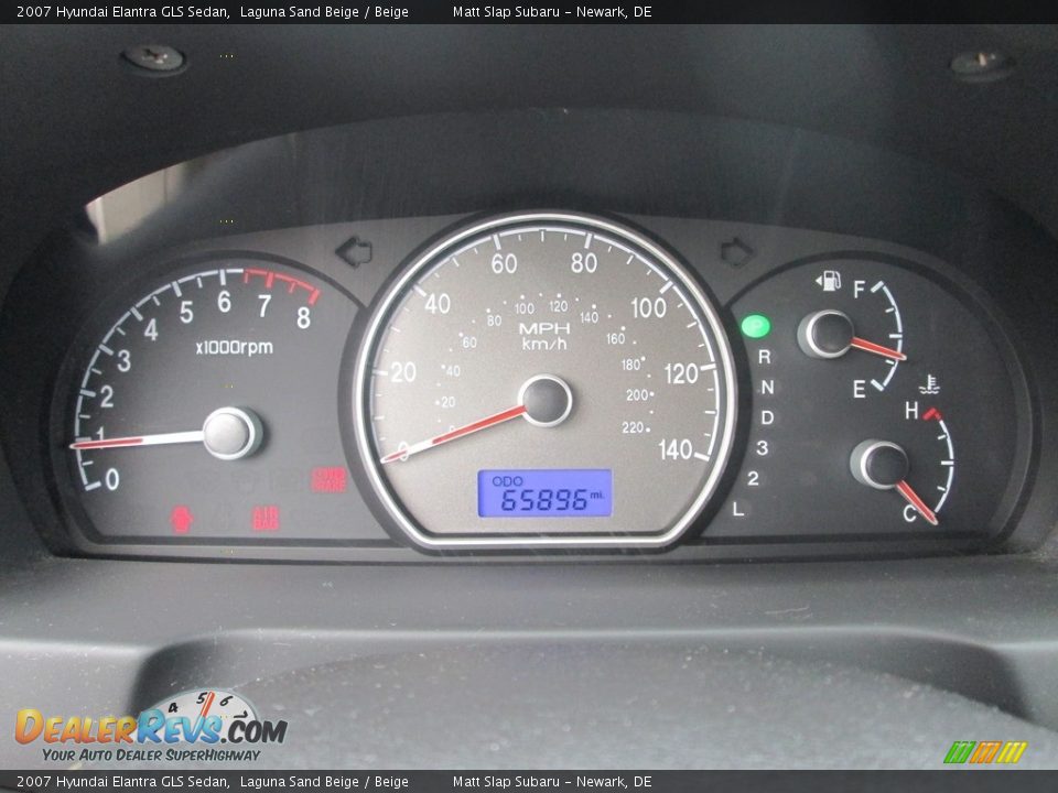 2007 Hyundai Elantra GLS Sedan Laguna Sand Beige / Beige Photo #26