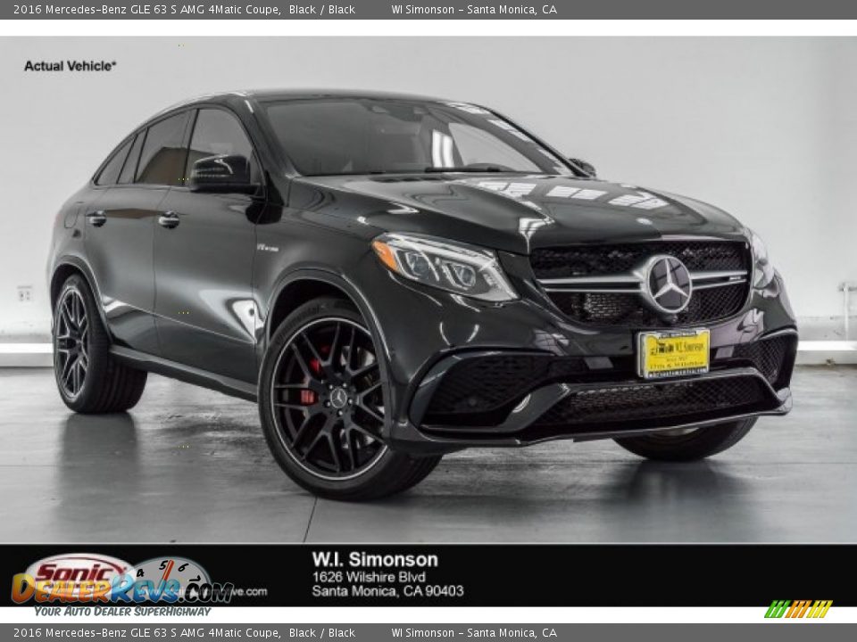 2016 Mercedes-Benz GLE 63 S AMG 4Matic Coupe Black / Black Photo #1