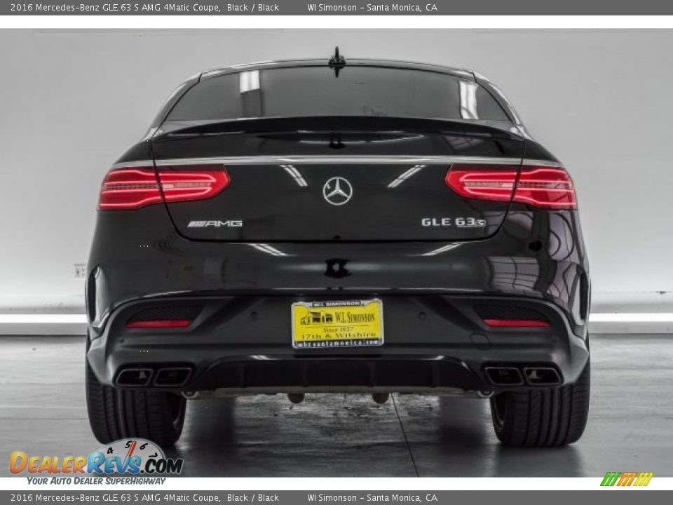2016 Mercedes-Benz GLE 63 S AMG 4Matic Coupe Black / Black Photo #3