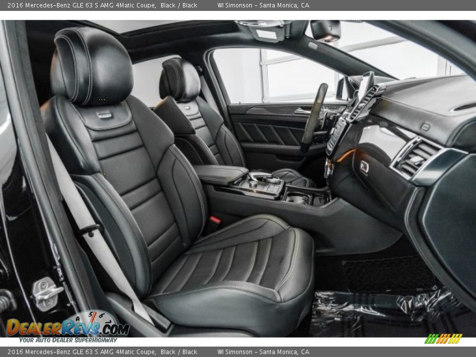 Black Interior - 2016 Mercedes-Benz GLE 63 S AMG 4Matic Coupe Photo #6