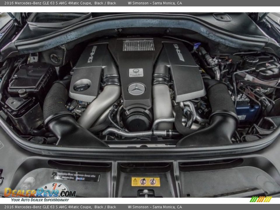 2016 Mercedes-Benz GLE 63 S AMG 4Matic Coupe 5.5 Liter AMG DI biturbo DOHC 32-Valve VVT V8 Engine Photo #9