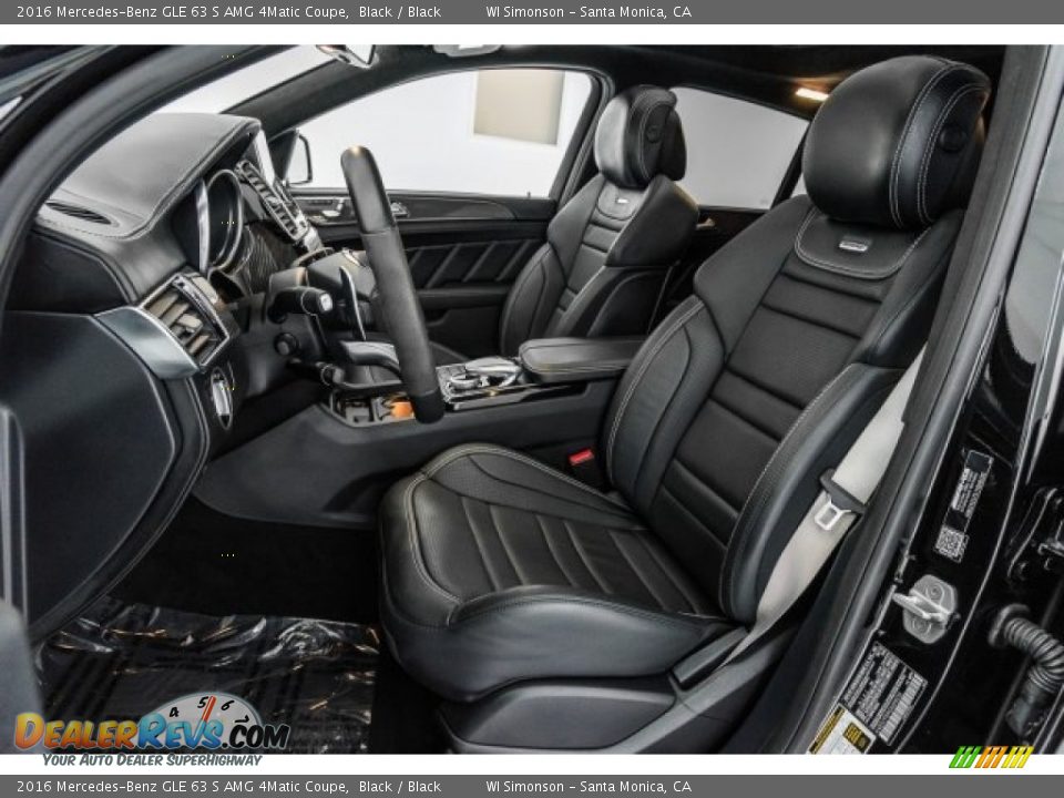 Front Seat of 2016 Mercedes-Benz GLE 63 S AMG 4Matic Coupe Photo #13