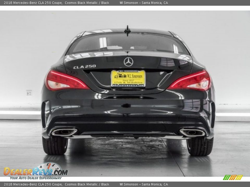 2018 Mercedes-Benz CLA 250 Coupe Cosmos Black Metallic / Black Photo #4
