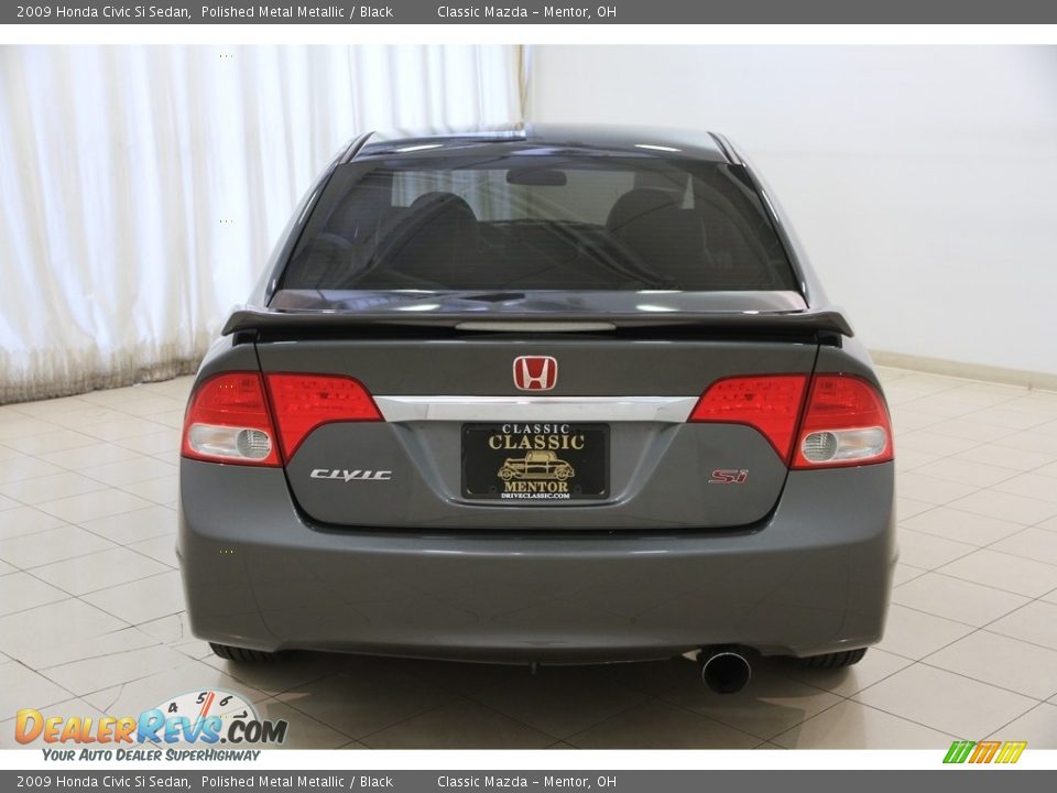 2009 Honda Civic Si Sedan Polished Metal Metallic / Black Photo #15