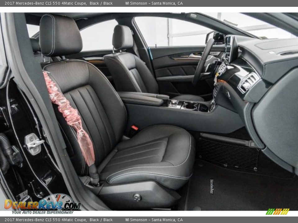 Black Interior - 2017 Mercedes-Benz CLS 550 4Matic Coupe Photo #2