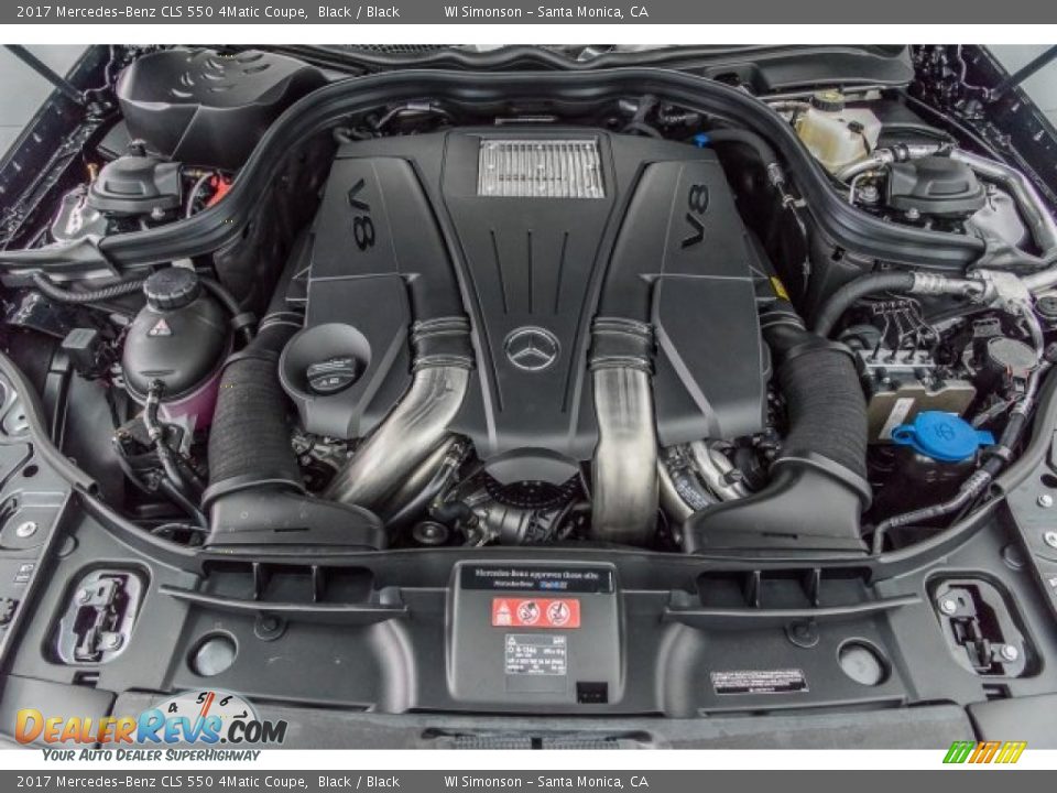 2017 Mercedes-Benz CLS 550 4Matic Coupe 4.7 Liter DI biturbo DOHC 32-Valve VVT V8 Engine Photo #8