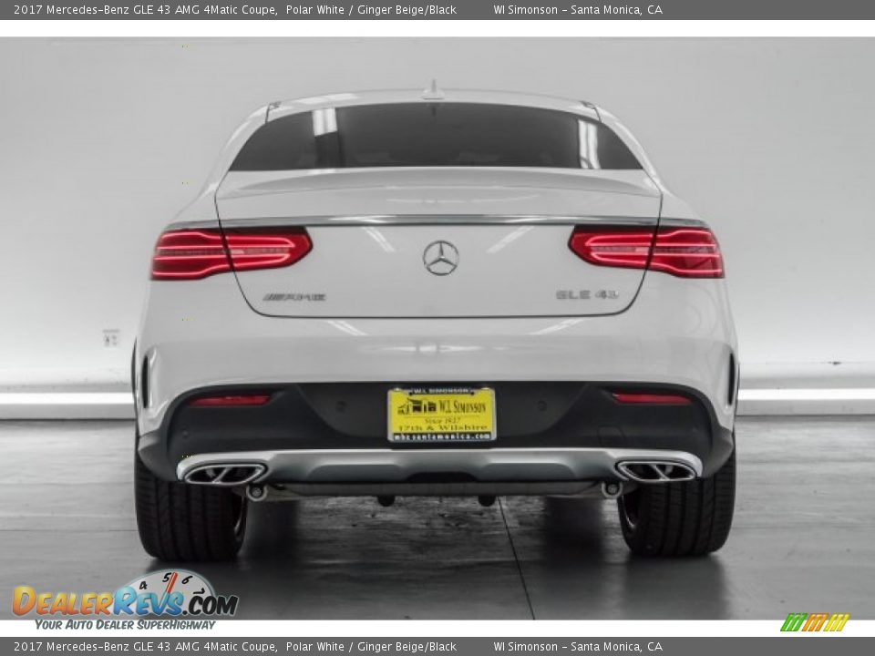 2017 Mercedes-Benz GLE 43 AMG 4Matic Coupe Polar White / Ginger Beige/Black Photo #4