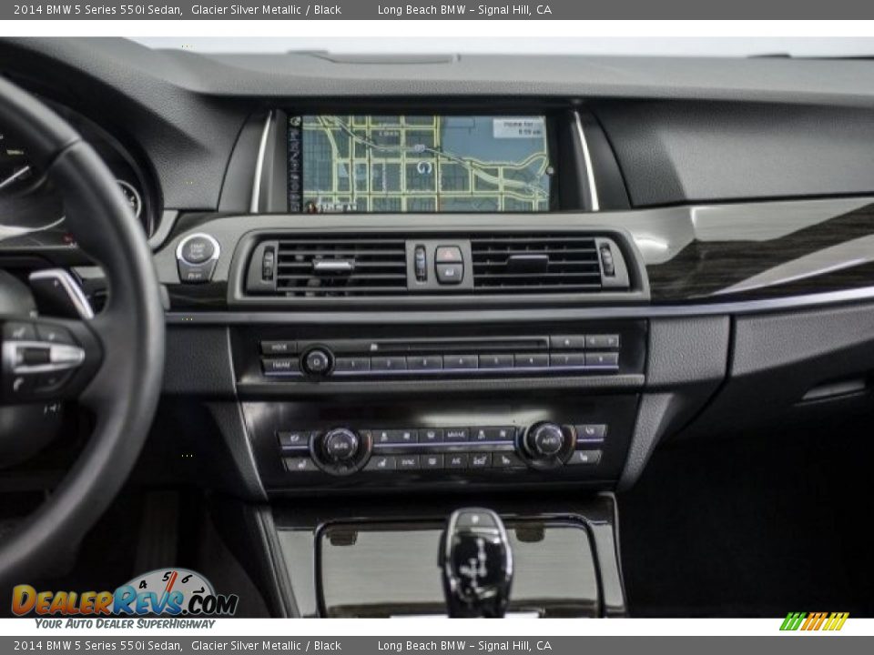 2014 BMW 5 Series 550i Sedan Glacier Silver Metallic / Black Photo #5