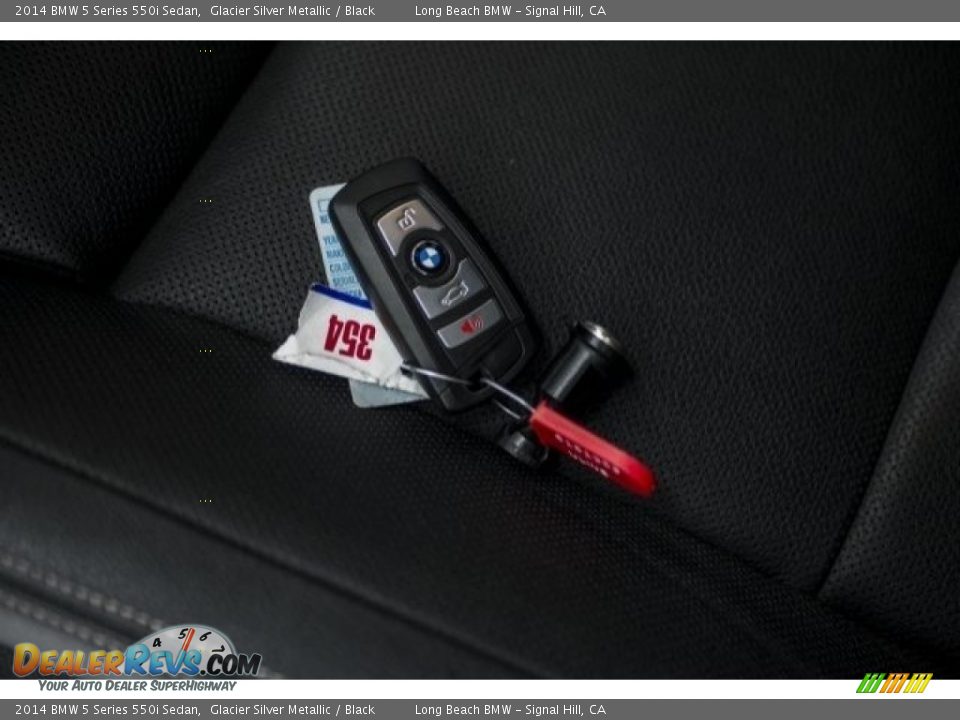 2014 BMW 5 Series 550i Sedan Glacier Silver Metallic / Black Photo #11